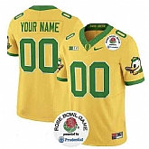 Men's Oregon Ducks Active Player Custom Gold 2024 F.U.S.E. Rose Bowl Vapor Limited Stitched Football Jersey,baseball caps,new era cap wholesale,wholesale hats